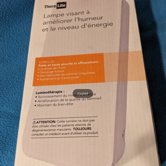 TheraLite Mood and Energy Enhancing Bright Light Therapy Lamp - Picture 13 of 14